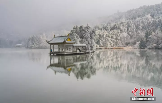 今年2月,江西庐州初雪。来源:中新网