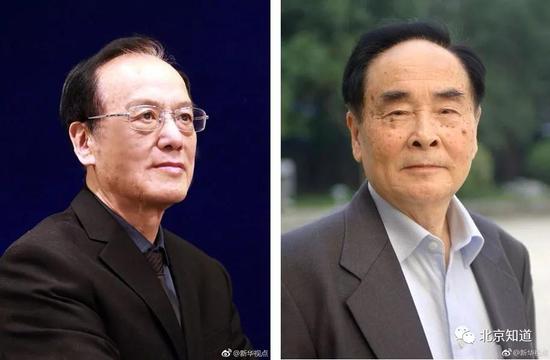 王泽山(左)和侯云德(右)。图片来源:新华视点