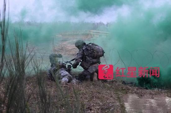 ▲实战演习中受访者供图