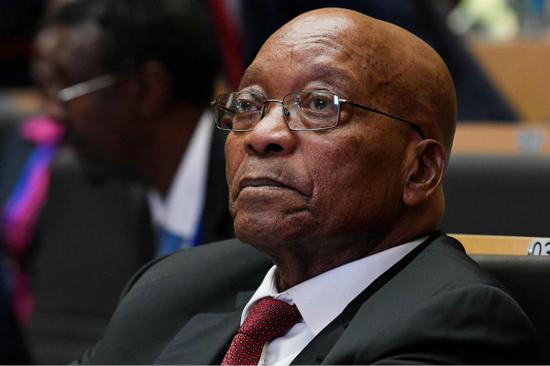 图为南非总统祖马