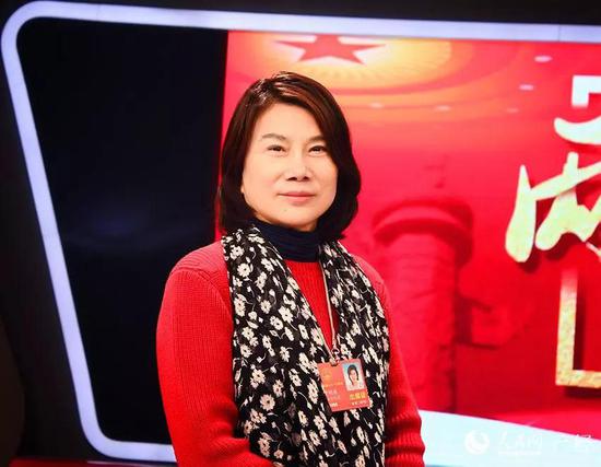 全国人大代表、格力电器董事长董明珠(覃博雅摄)