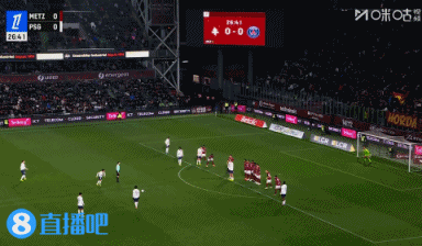 暂升榜首！巴黎3-2梅斯 杜埃长距离奔袭斩回归后首球 姆巴耶2助攻