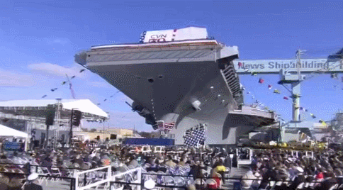 福特级航母“肯尼迪”命名仪式 图源:US navy