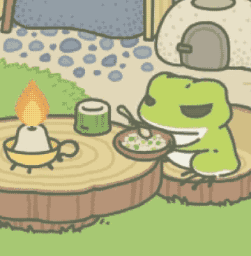 青蛙大口吃饭的游戏截图。