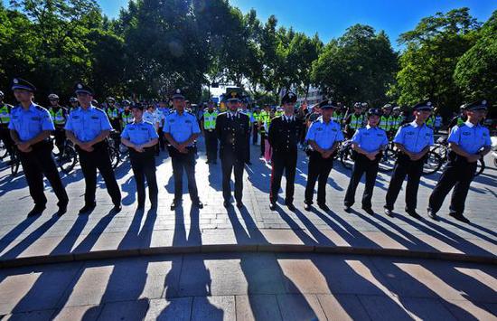 中国、意大利警方第二次在华警务联合巡逻杭州站启动。警方供图