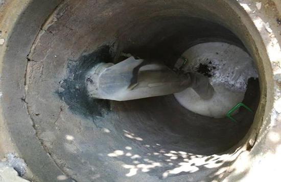 垃圾渗滤液由此汇入市政污水管网