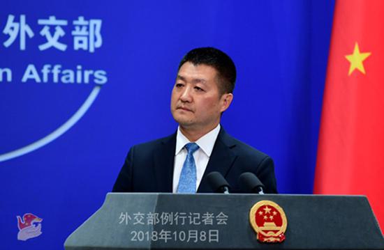 2018年10月8日，外交部例行記者會。 外交部 圖