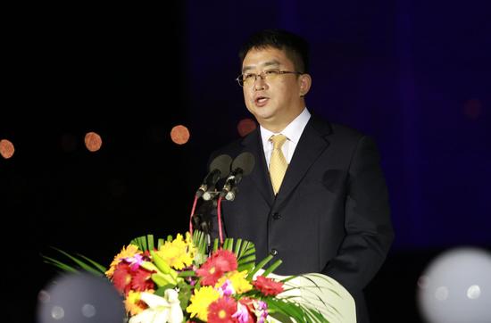 李鹏宇在开幕仪式上致辞。摄影:王华
