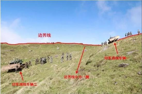 ▲材料图片:2017年6月18日,印度边防部队越界进入中国领土。(新华社)