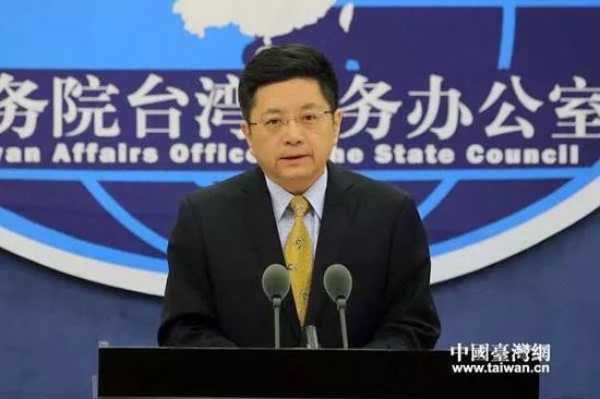 ▲国台办发言人马晓光多次在公开场合表示“两岸一家亲”。