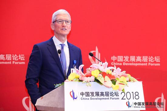▲蒂姆·库克(中国发展高层论坛供图)
