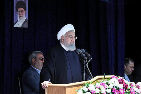 伊朗总统表示，如果美国“退群”，将会“前所未有”地感到后悔（图：视觉中国）