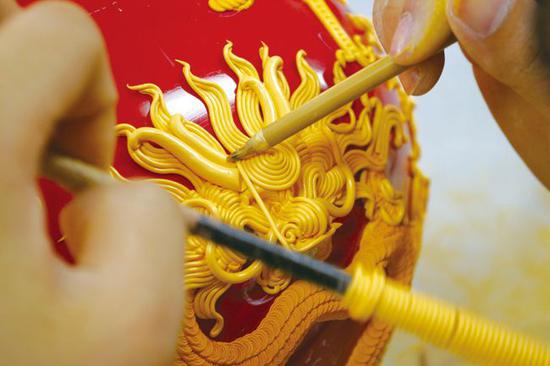 漆线雕技艺
