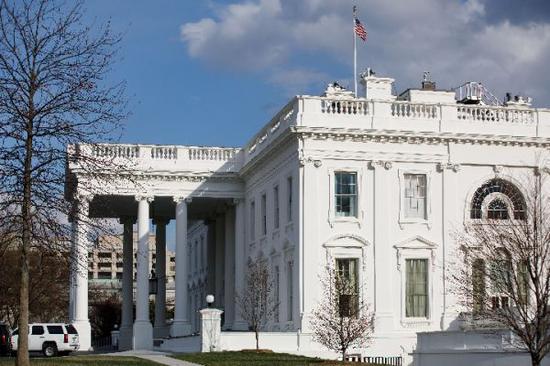 資料圖片：美國華盛頓拍攝的白宮外景。 新華社發