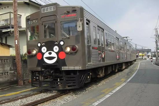 ▲即便如此 熊本县电车还是被叫做“熊本熊”