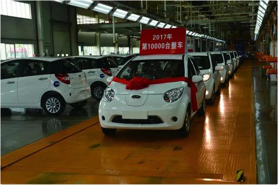 江汽安慶新能源汽車公司1萬輛整車下線