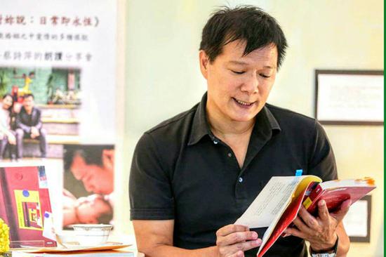 作家蔡诗萍。(图片来源:台湾“东森新闻云”)