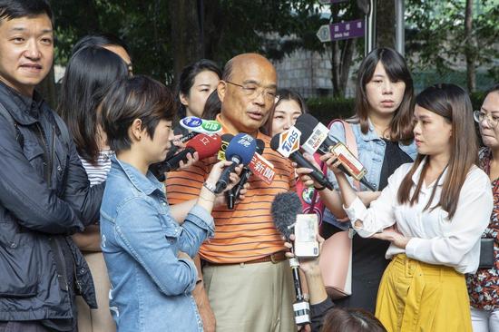 民进党新北市长候选人苏贞昌(来源:台湾《联合报》)