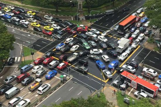 新加坡的汽车保有量是政府的严控对象