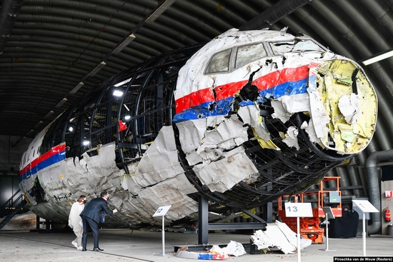 马航MH17重建现场 图源：路透社