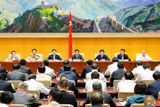 9月29日,國家反恐怖工作領導小組會議暨全國反恐怖工作電視電話會議在京召開,國務委員、國家反恐怖工作領導小組組長、公安部部長趙克志出席並講話。 中華人民共和國公安部網站 圖