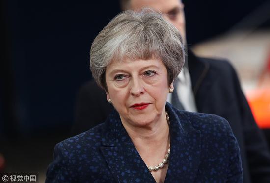 英国首相特雷莎·梅,图源:视觉中国