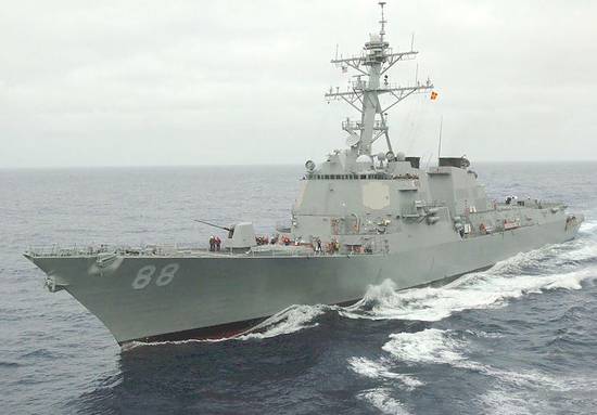 美国驱逐舰“普雷贝尔”号（DDG-88），先后奔赴我南沙群岛，后经过台湾海峡 图源：社交媒体