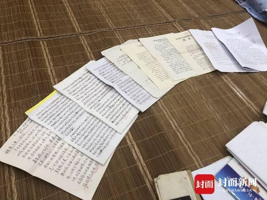 李锦莲在狱中手书的部分申诉材料以及历次审判的裁判文书