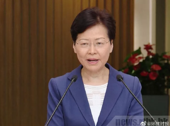 ▲林郑月娥会见媒体(图片来源:香港电台网站)