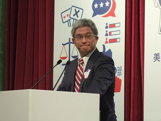 (台湾“民主基金会”执行长徐斯俭)