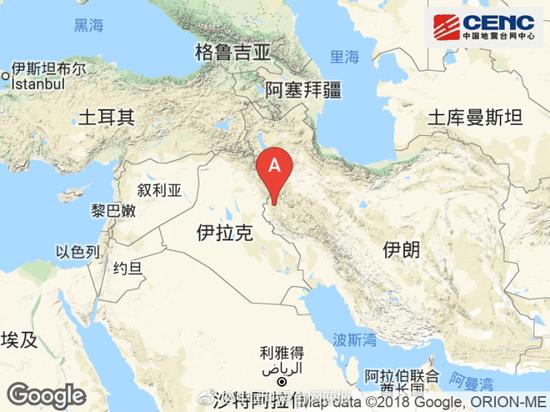 伊朗西部附近发生6.0级左右地震