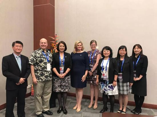 美国国务院东亚及太平洋事务局发布照片（图片来源：推特&ldquo;AEP Bureau&rdquo;）