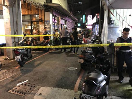 台北市区发生枪击案 一名男子下体受伤入院