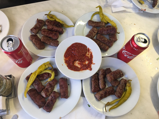 店中的烤牛肉招牌