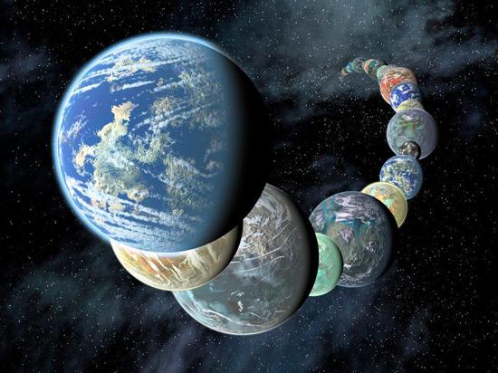 ∆ 类地行星有着不同的大小和成分。图据NASA