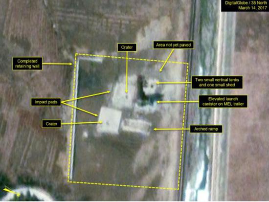 去年3月14日，试验场卫星图