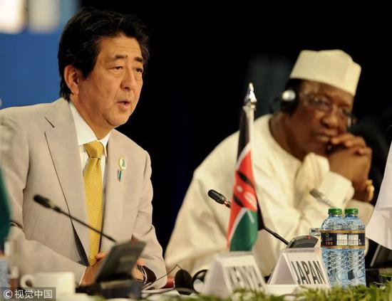 ▲资料图片:当地时间2016年8月28日,肯尼亚内罗毕,日本首相安倍晋三出席第六届非洲开发会议。(视觉中国)