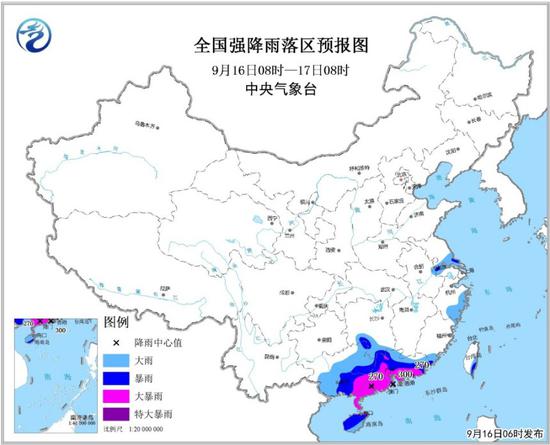 中央气象台继续发暴雨橙色预警:华南大部大到暴雨