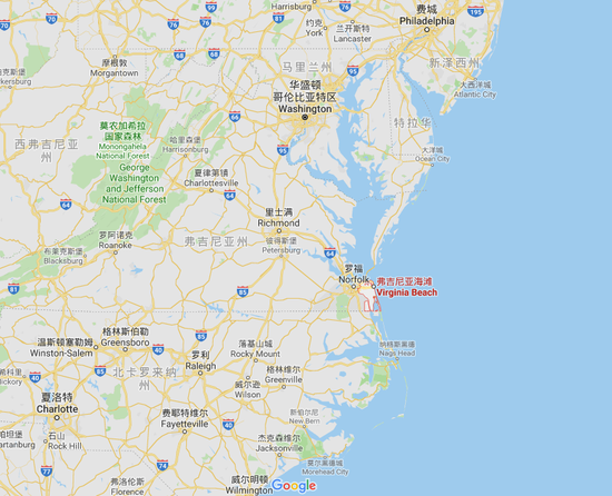 弗吉尼亚海滩城。