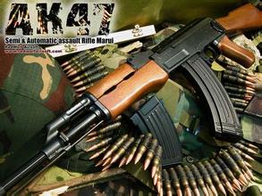 AK-47突击步枪。资料配图