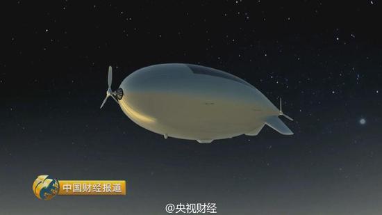 中国自主研发的平流层飞艇完成首次试飞1