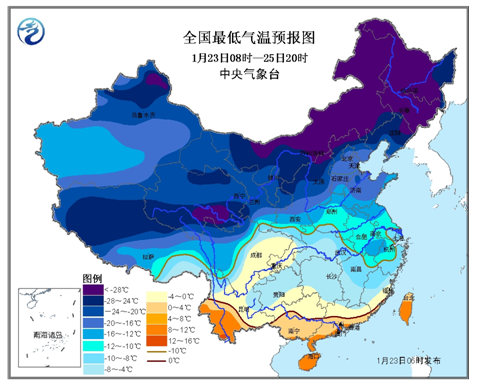 浙江福建广东等地最低气温或破极值