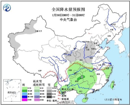 长江中下游地区明后迎雨雪