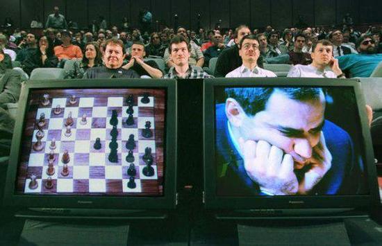 1997年，国际象棋等级分最高者、世界冠军卡斯帕罗夫负于超级计算机“深蓝”。