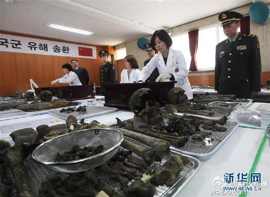 中韩启动第三批在韩中国志愿军烈士遗骸装殓工作