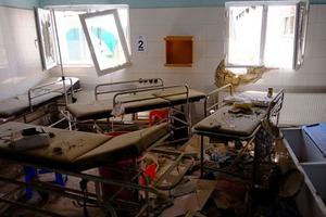 被轰炸的阿富汗医院。