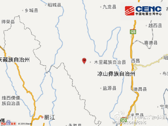 地震位置图
