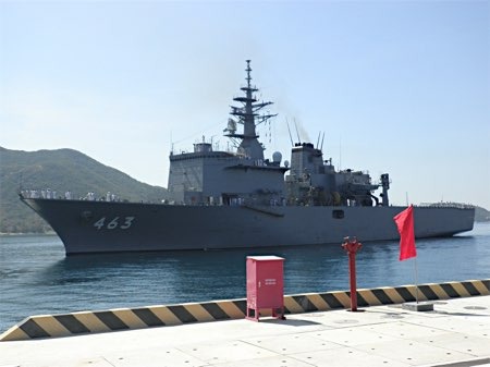 日本海上自卫队的扫雷母舰“浦贺”号