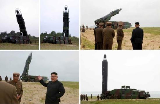 金正恩观看发射
