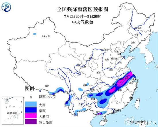 安徽江苏湖北湖南有特大暴雨